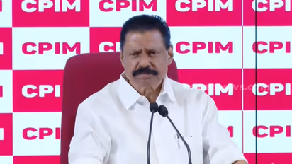 CPIM State Secretary MV Govindan speaking at a press conference about Payyannur fund controversy and public sentiments toward Kerala Government