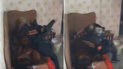 Ghaziabad: CCTV में मां को पिटता देख US में बैठी बेटी ने बुला ली पुलिस-WATCH