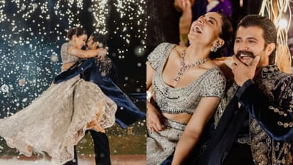 Virosh Sangeet Pics: सुबह 4 बजे तक चला डांस, सिल्वर लहंगे में रश्मिका ने ढाया कहर, तस्वीरें वायरल!