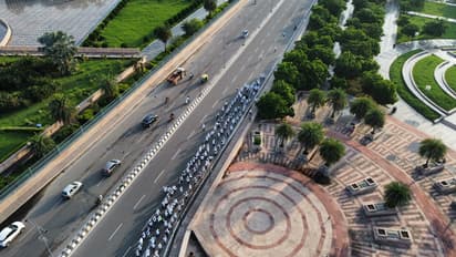 lucknow 1090 chauraha 4 lane flyover green corridor project