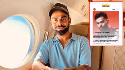 லண்டனுக்கு தனி விமானம் கேட்டேனா? வதந்திக்கு பதிலடி கொடுத்த விராட் கோலி!