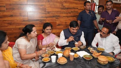 Mohan Yadav Varanasi News visit local food kachori jalebi mint house