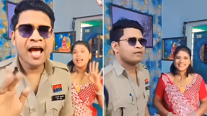वर्दी में पुलिस वाले ने पत्नी संग डांस करके उड़ा दिया गर्दा-WATCH VIDEO