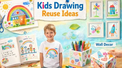 kids drawing reuse ideas