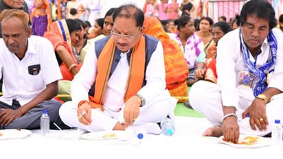 CM Vishnu Deo Sai Joins Samrasta Bhoj on Ambedkar Jayanti Shares Message of Equality and Constitution