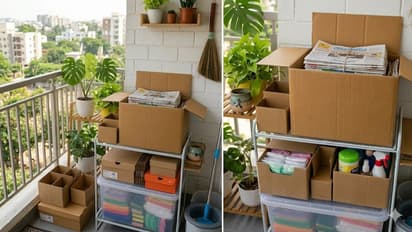 turn an old cardboard box into a useful kitchen organizer
