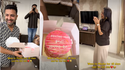 WATCH: "Please Return My Wife": Husband Arrives at In-Laws' Home With Cake, Video Goes Viral