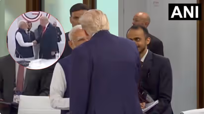 PM Narendra Modi And Donald Trump Meet At G7 Summit After 16 Months In France