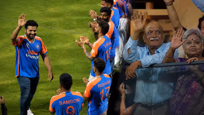 Rohit Sharma Parents in london