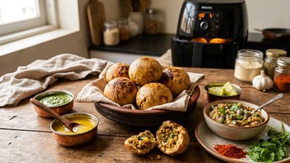 एयर फ्रायर में बनाएं लिट्टी