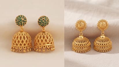 anti tarnish brass jhumka design under 1000