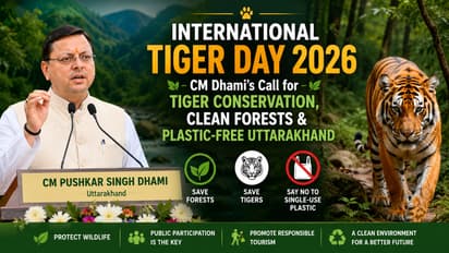 CM Dhami, CM Dhami Urges Uttarakhand to Protect Tigers and Eliminate SingleUse Plastic