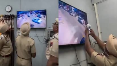 Viral Video: पोलिसांचा अजब जुगाड! टीव्ही स्क्रीनवरूनच स्कॅन करून फाडलं गाडीचं चलन