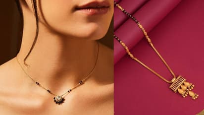 hariyali teej short mangalsutra designs