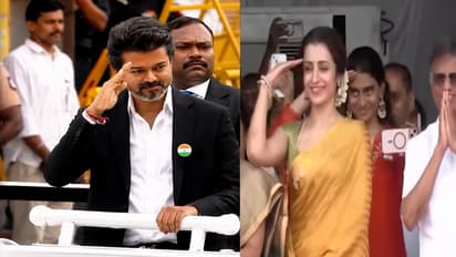 trisha krishnan salutes CM vijay thalapathy