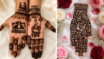 Rakhi Mehndi Design with Text
