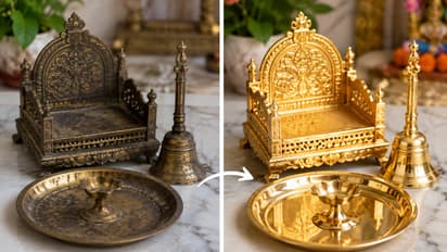Janmashtami Brass Utensils Cleaning
