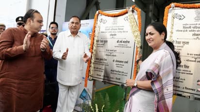 Delhi CM Rekha Gupta Launches 50+ EV Buses, Announces Oxygen Park at Cleared Okhla Landfill Site
