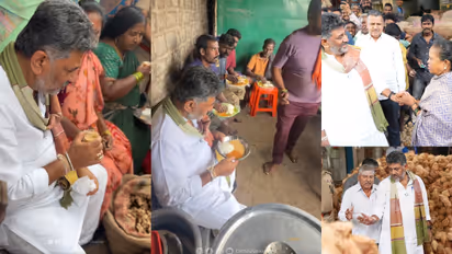 dk shivakumar apmc visit