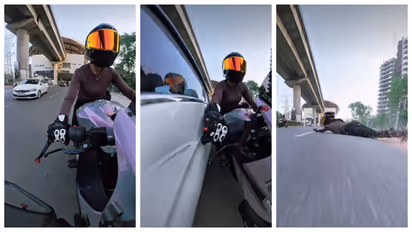 Gurugram Road Rage: कार सवारों की गुंडागर्दी, महिला बाइकर का पीछा कर मारी टक्कर, वीडियो वायरल