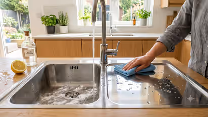 Stainless Steel Sink Cleaning : तुमचा स्टेनलेस स्टीलचा सिंक काही मिनिटांत नव्यासारखा कसा चमकवायचा?