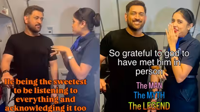 MS Dhoni Flight Encounter