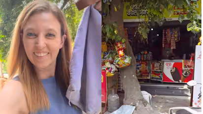 Viral Video: 'भारतातली ही गोष्ट मला खूप आवडते', अमेरिकन महिलेला भुरळ घातली ती आपल्या किराणा दुकानाने!