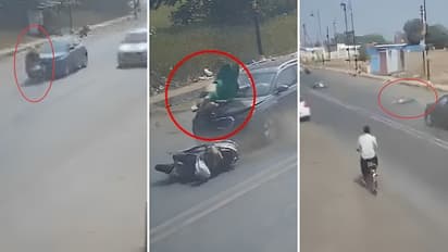 Yavatmal Crash : यवतमाळमध्ये भरधाव कारने शिक्षिकेला फरफटत नेले, अंगावर काटा आणणारा व्हिडिओ