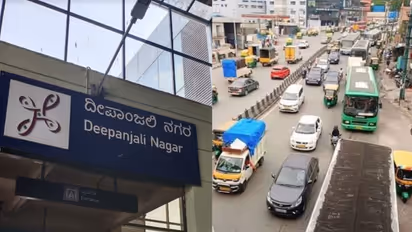 Bengaluru: Commuters Struggle as Deepanjalinagara Metro Station Lacks Proper Path to Satellite Bus Station