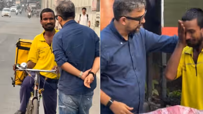 Viral Video anant ambani gift scooter delivery agent