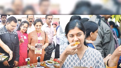 Thousands throng to international total veg food festival by Red Ribbon