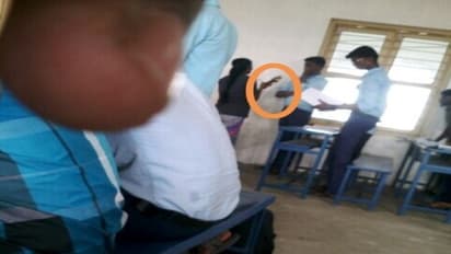 மாணவனை செருப்பால் அடித்தாரா ஆசிரியர்..?! வெளியானது புகைப்படம்...!