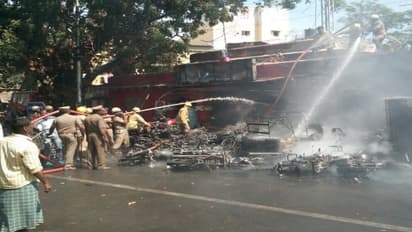 ஐஸ் ஹவுஸ் காவல் நிலையம் எரிப்பு -திருவல்லிக்கேணியில் பதற்றம்