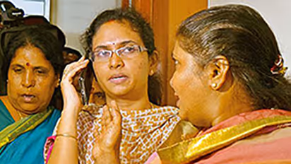 Ex-MLA’s wife sits on dharna, accuses him of assaulting her