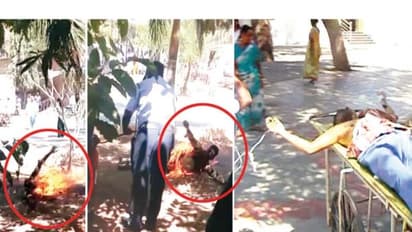 அரசு மருத்துவமனையில் தீக்குளித்த இளைஞர்; வலிதாங்க முடியாமல் உருண்டு புரண்டதை கண்டு தெறித்து ஓடிய நோயாளிகள்...