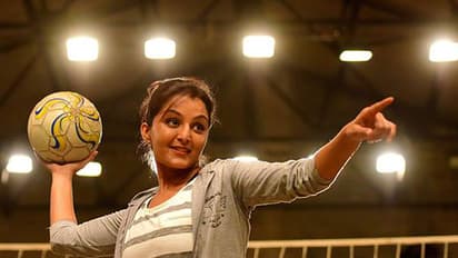 Take a look at how Manju Warrier fares as volley coach in Karikkunnam 6s