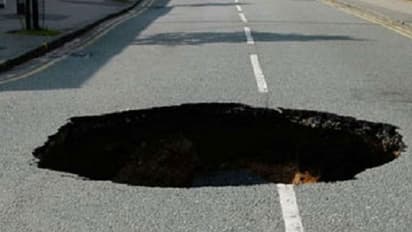 Bengaluru: Road caves in on Lalbagh main road