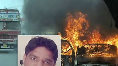 Man dies in fire after saving wife, children from burning car