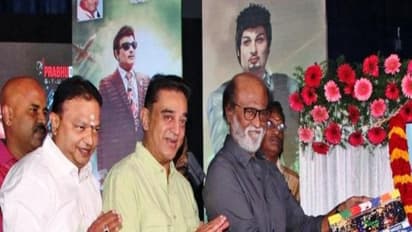 கமல் - ரஜினியை கண்டு ஷாக்கான தமிழக அமைச்சர்கள்: எம்.ஜி.ஆர். விழாவில் எக்கச்சக்க டென்ஷன்...