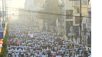 విజయవాడలో ఉత్సాహంగా ‘ అమరావతి మారథాన్’