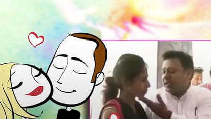 Watch: Husband wins back angry wife with this filmy stunt in police station