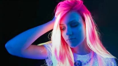 Glow-in-the-dark hair trend is a thing of beauty