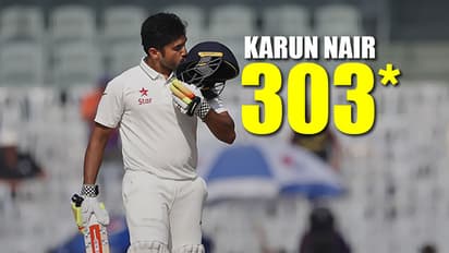 Karun Nair 303*: Karnataka 502/1 decl, lead ENG by 25 runs