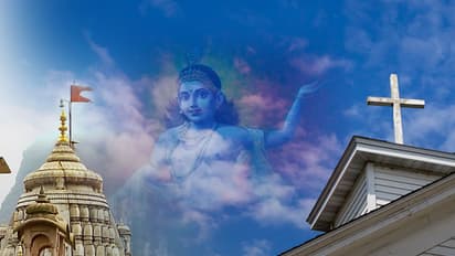 Christian man targets Hindu temple, paints Jesus Cross in premises