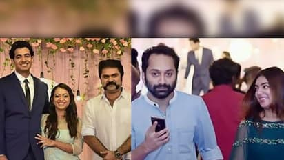 Fahadh, Nazriya and other celebs at V K Prakash's daughter's wedding party