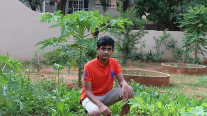 Teen nature lover turns wasteland into organic farm