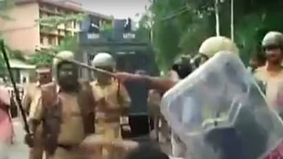 Police lathicharge