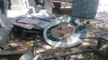 "பிறந்தநாள் அன்று குப்பை தொட்டியில் கிடந்த ஜெ. படம்" - பொதுமக்கள் அதிர்ச்சி