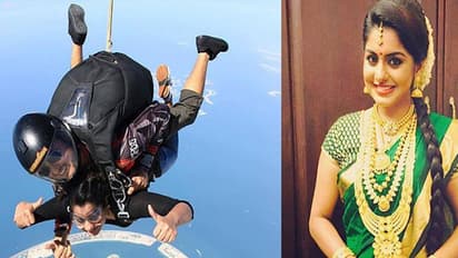 Watch: Mollywood actress Meera Nandan goes skydiving