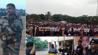 ಚಿಕ್ಕೋಡಿಯಲ್ಲಿ ಮೃತ ಯೋಧ ಬಸವರಾಜ್ ಗುರುಸಿದ್ದಪ್ಪನ ಅಂತ್ಯಕ್ರಿಯೆ